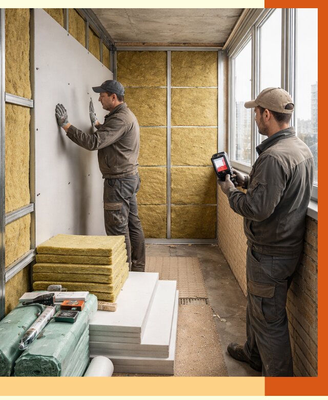 Утепление балкона в Чебаркуле от 4832 руб. под ключ | ТепломастерЧбр